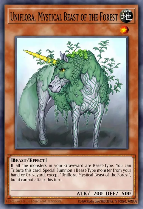 Uniflora, Mystical Beast of the Forest trading card