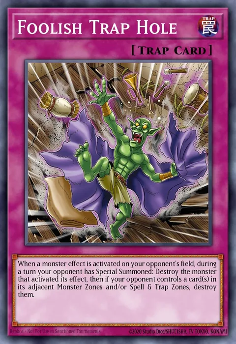Foolish Trap Hole trading card