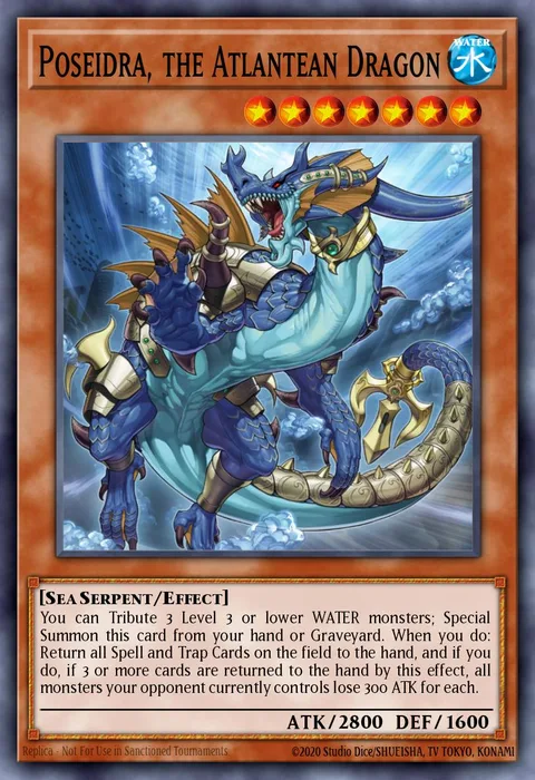 Poseidra, the Atlantean Dragon trading card