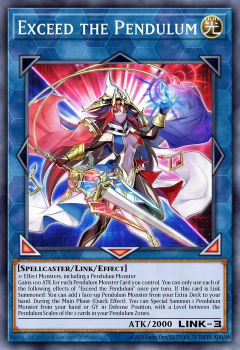 Exceed the Pendulum trading card