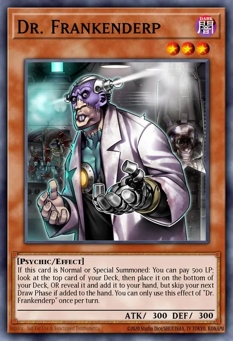 Dr. Frankenderp trading card