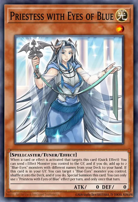 Priestess with Eyes of Blue trading card
