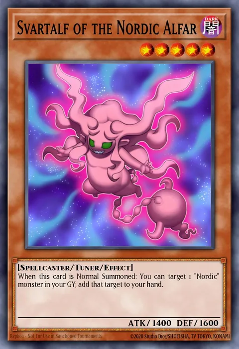 Svartalf of the Nordic Alfar trading card
