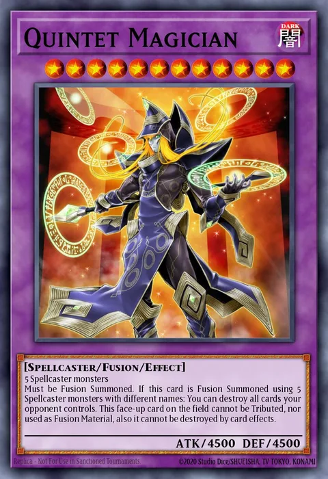 Quintet Magician trading card