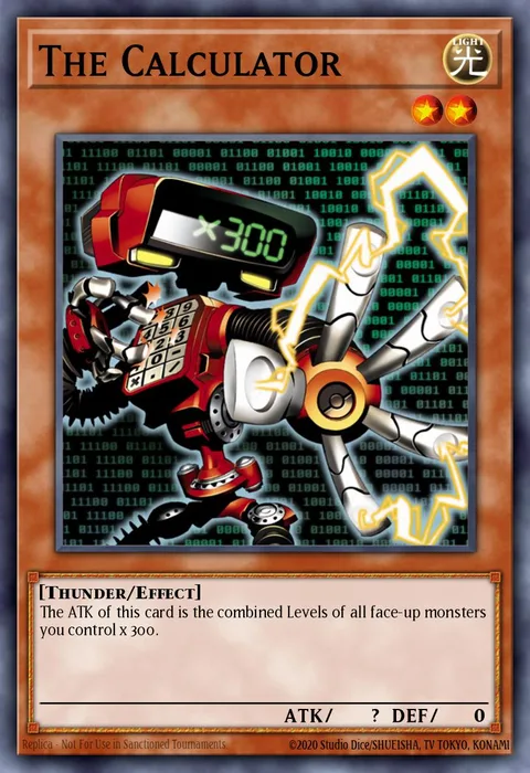 The Calculator trading card
