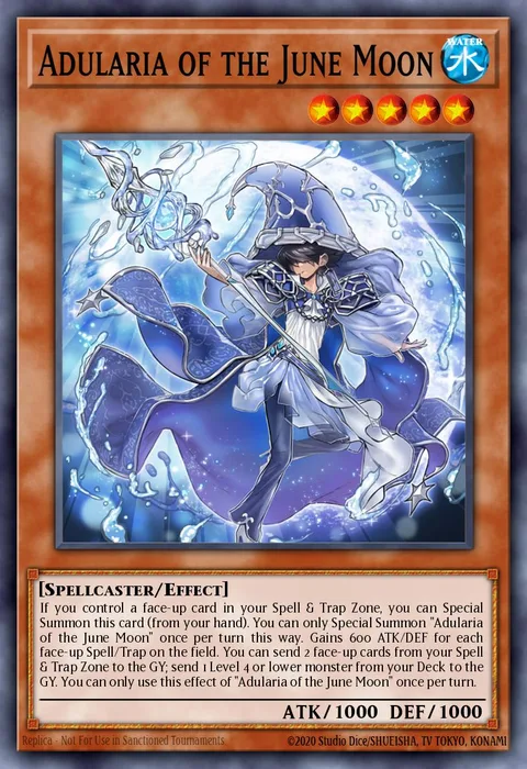 Adularia of the June Moon trading card