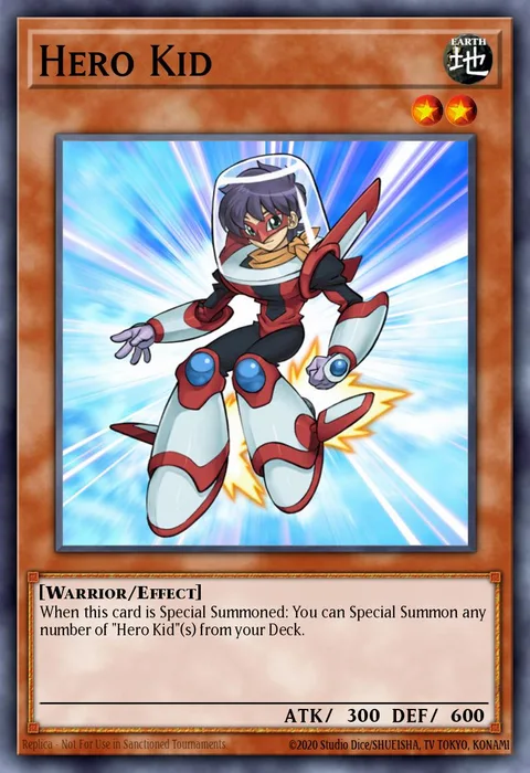 Hero Kid trading card