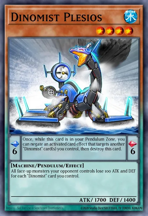 Dinomist Plesios trading card