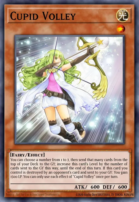 Cupid Volley trading card