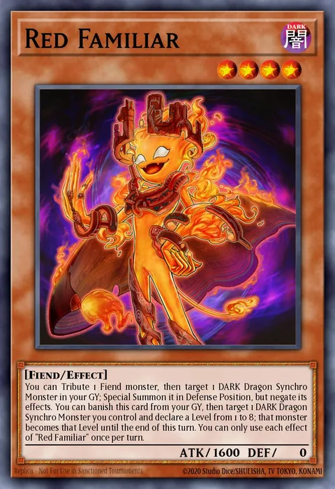 Red Familiar trading card