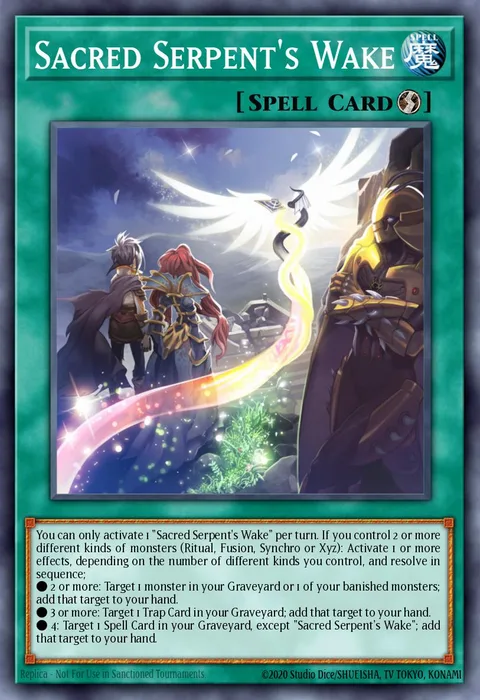 Sacred Serpent's Wake trading card
