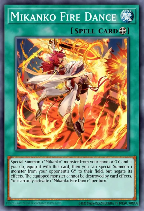 Mikanko Fire Dance trading card