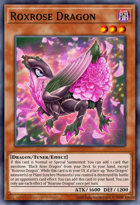 Roxrose Dragon trading card