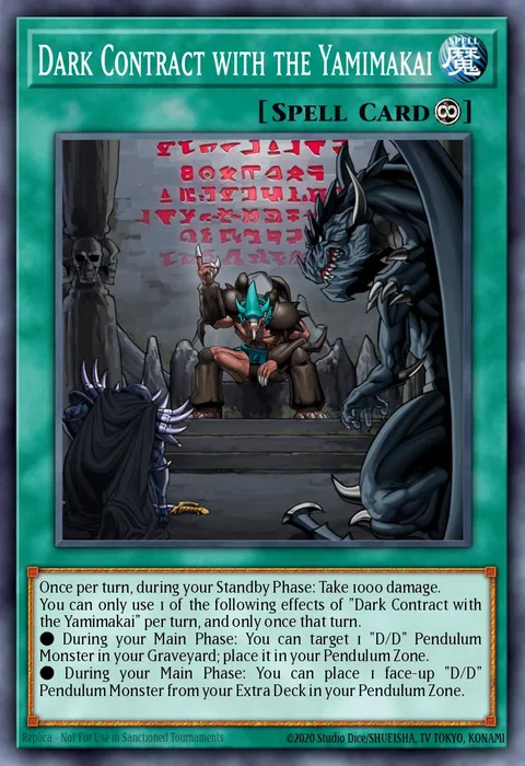 Dark Contract with the Yamimakai trading card