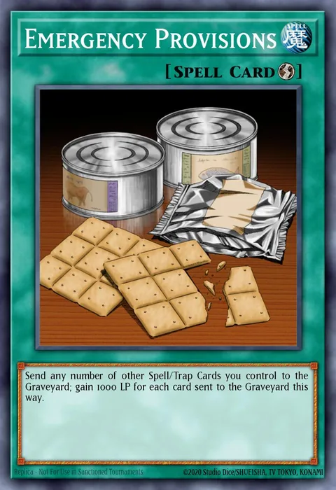 Emergency Provisions trading card