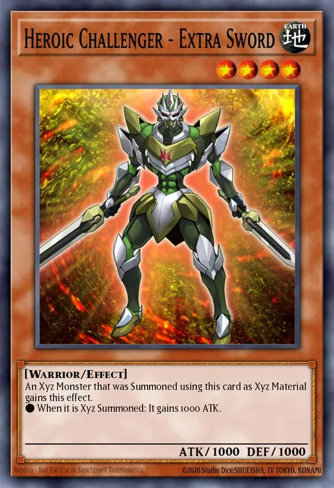 Heroic Challenger - Extra Sword trading card