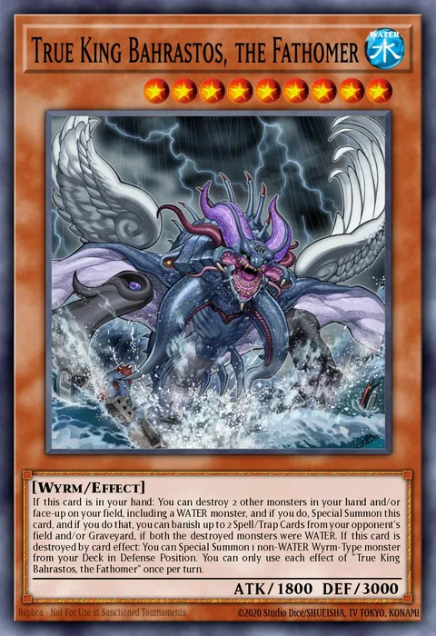 True King Bahrastos, the Fathomer trading card