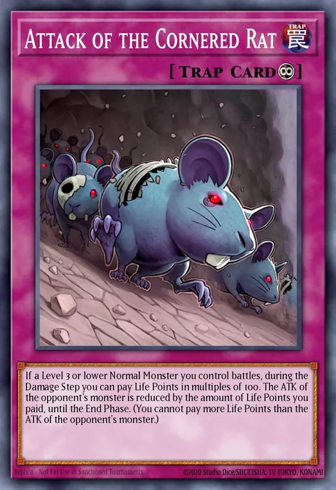 Attack of the Cornered Rat trading card
