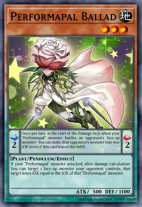 Performapal Ballad trading card