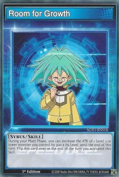 Room for Growth trading card
