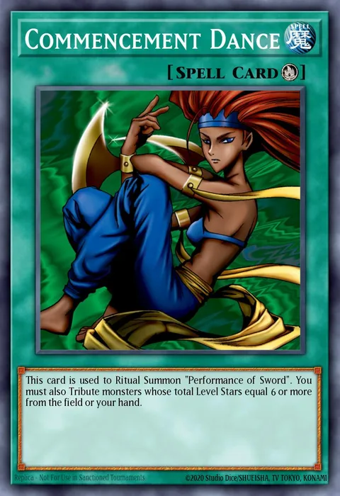 Commencement Dance trading card
