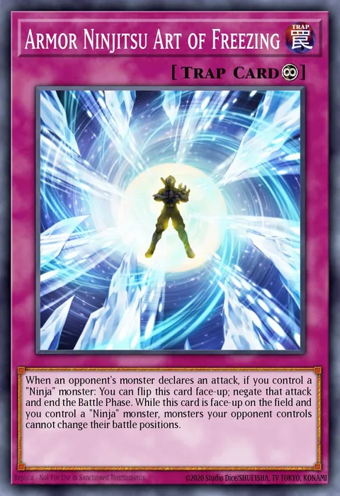 Armor Ninjitsu Art of Freezing trading card