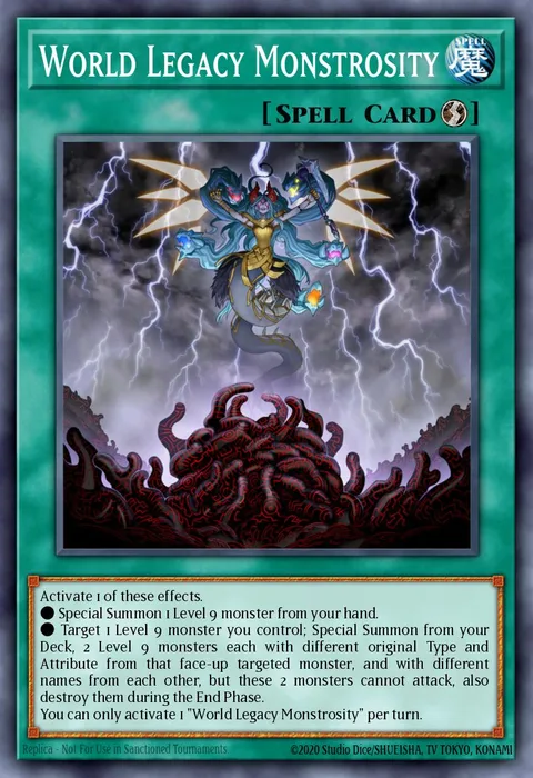 World Legacy Monstrosity trading card