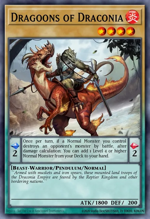 Dragoons of Draconia trading card