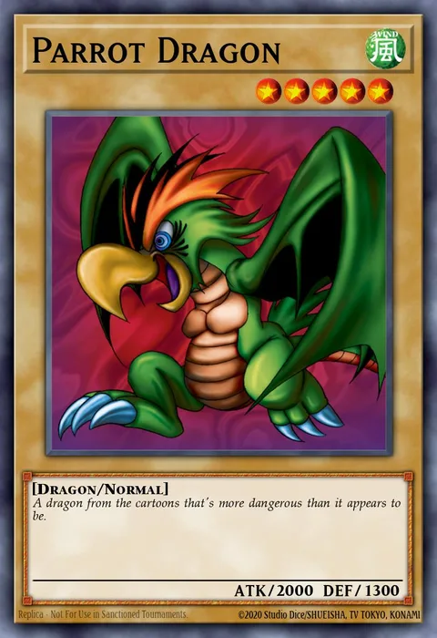 Parrot Dragon trading card