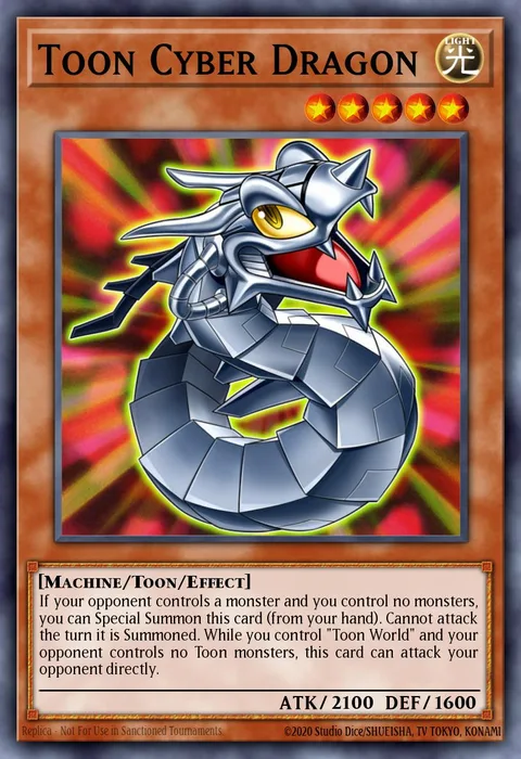 Toon Cyber Dragon trading card