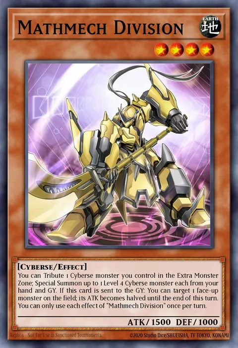 Mathmech Division trading card