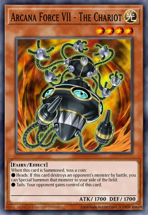 Arcana Force VII - The Chariot trading card