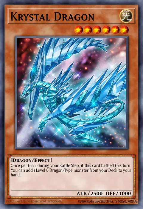 Krystal Dragon trading card