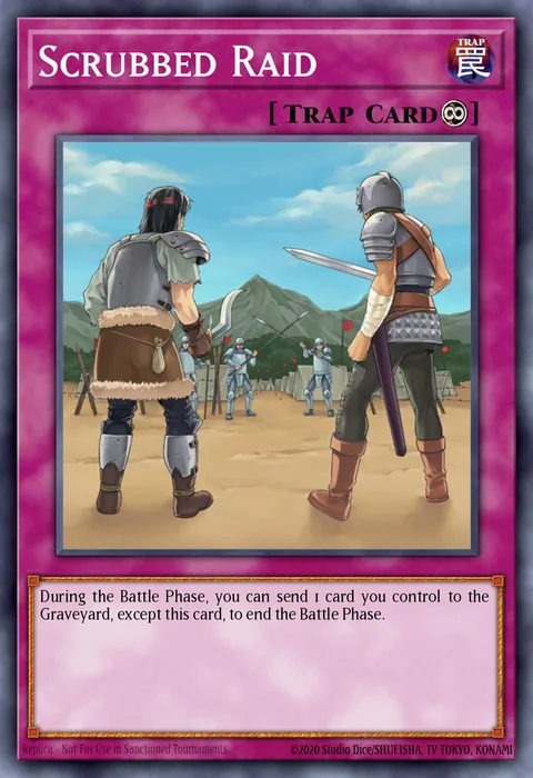 Scrubbed Raid trading card
