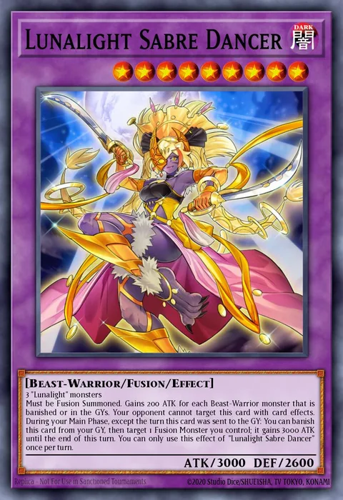 Lunalight Sabre Dancer trading card