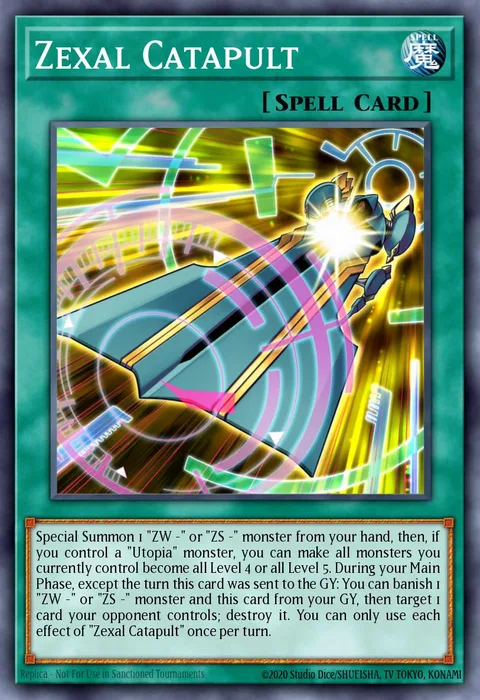 Zexal Catapult trading card