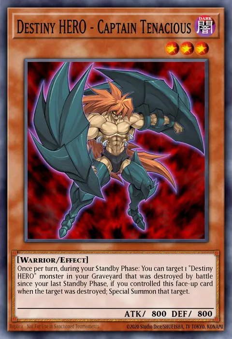 Destiny HERO - Captain Tenacious trading card