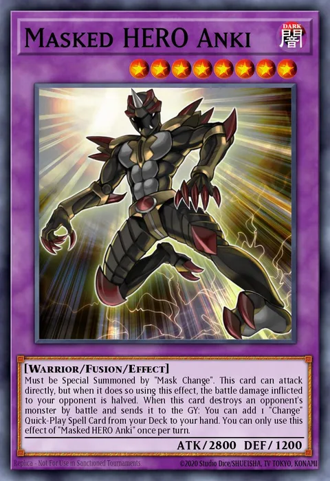 Masked HERO Anki trading card