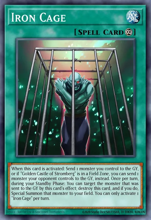 Iron Cage trading card