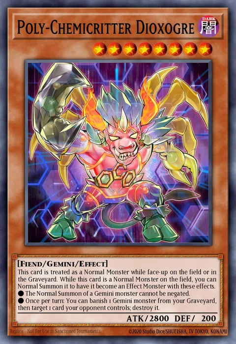 Poly-Chemicritter Dioxogre trading card
