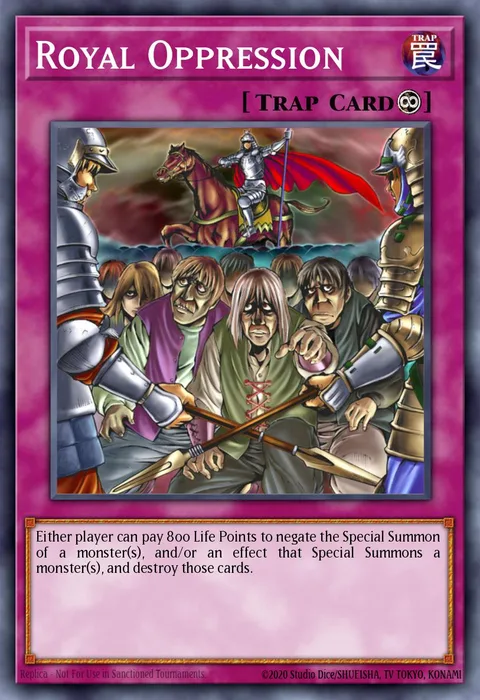Royal Oppression trading card