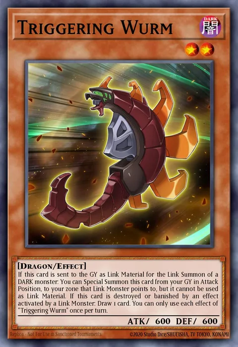 Triggering Wurm trading card