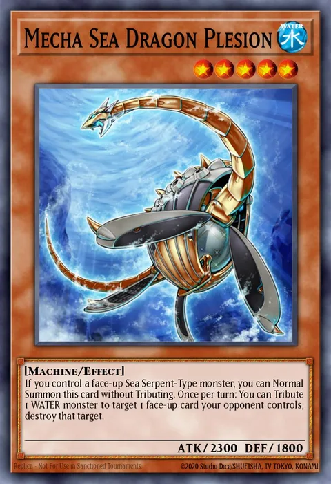 Mecha Sea Dragon Plesion trading card