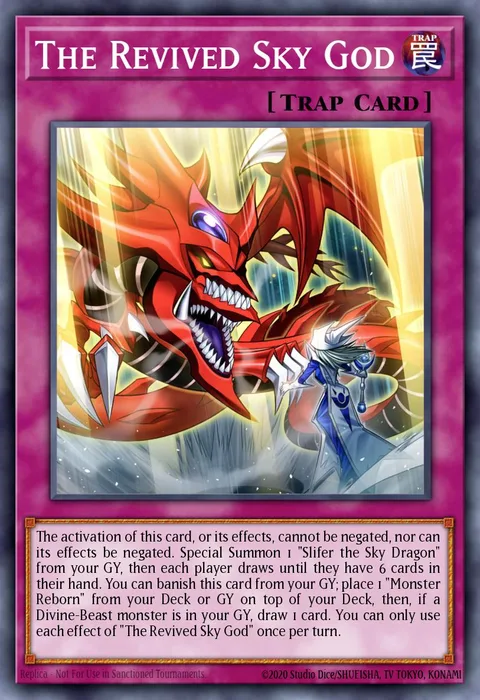 The Revived Sky God trading card
