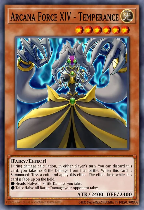 Arcana Force XIV - Temperance trading card