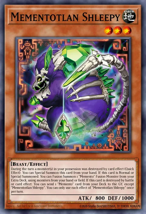 Mementotlan Shleepy trading card