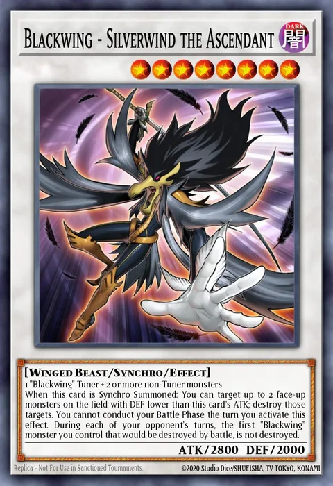 Blackwing - Silverwind the Ascendant trading card