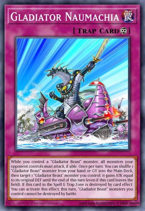 Gladiator Naumachia trading card