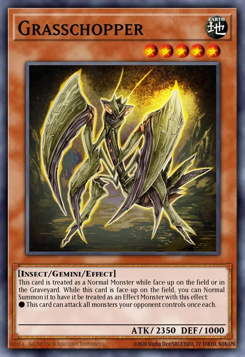 Grasschopper trading card
