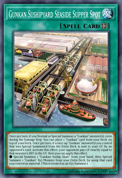 Gunkan Sushipyard Seaside Supper Spot trading card